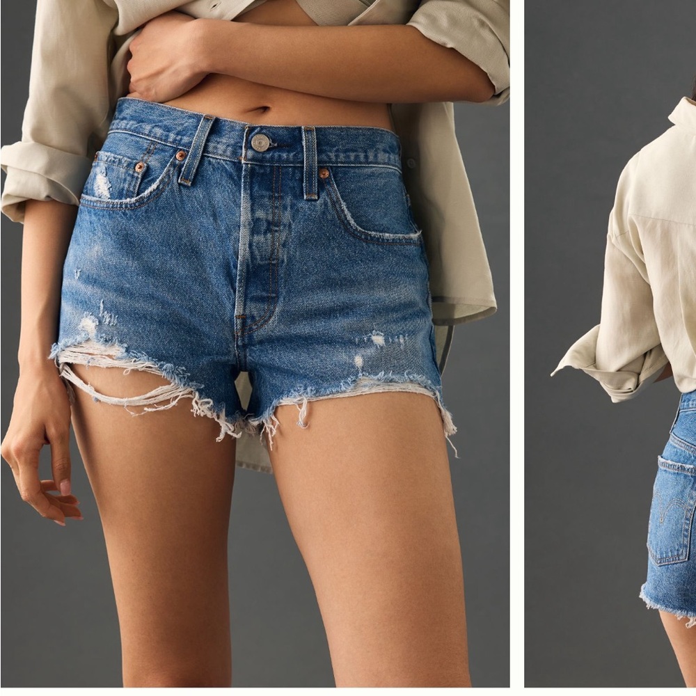 Levi’s 501 button fly denim shorts